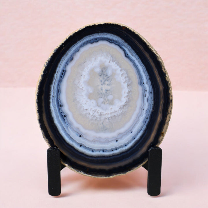 'Universe' Agate Slice with Stand