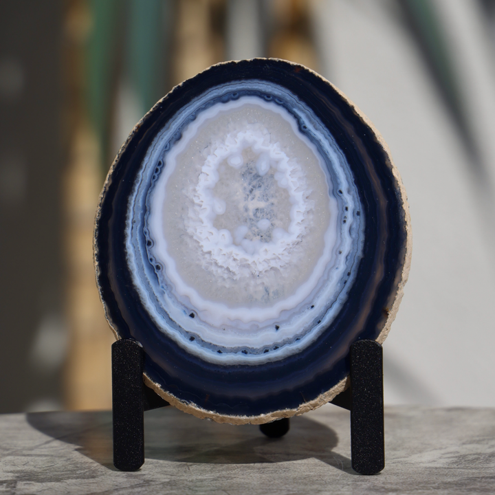 'Universe' Agate Slice with Stand