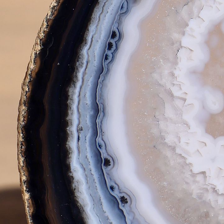 'Universe' Agate Slice with Stand