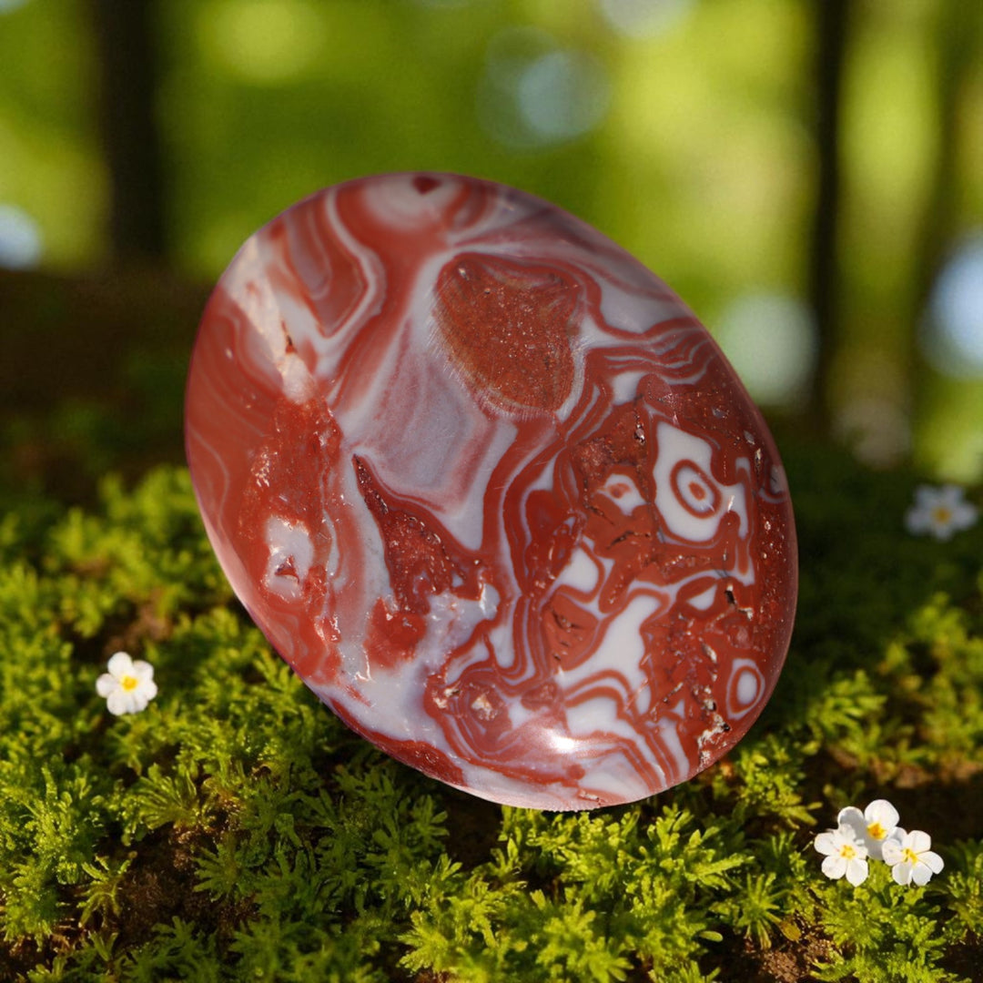 Rosetta Jasper Palm Stone