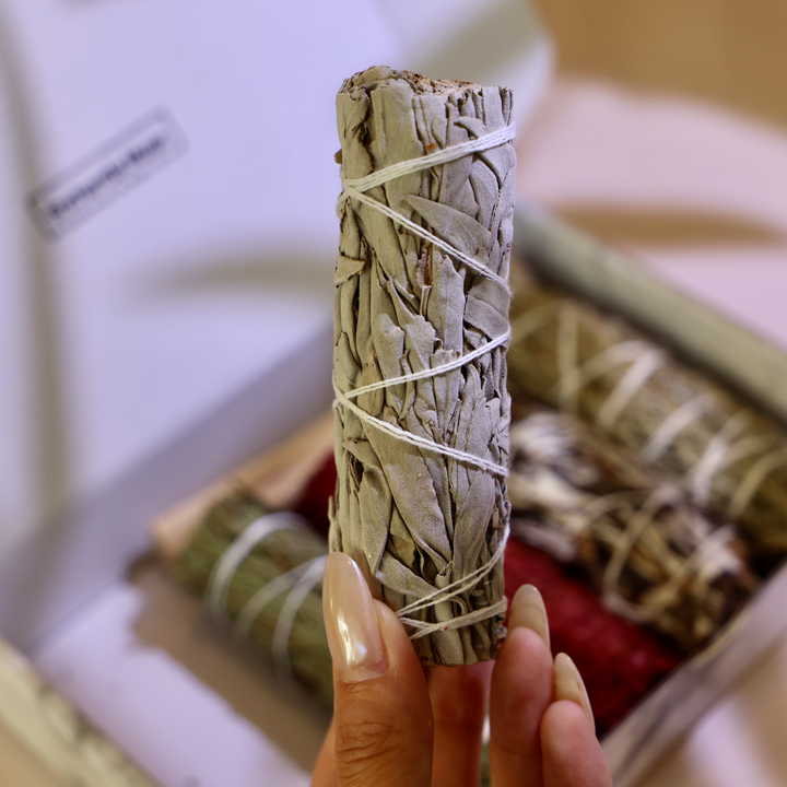 white sage bundle in Protection and Cleansing Smudge Kit 