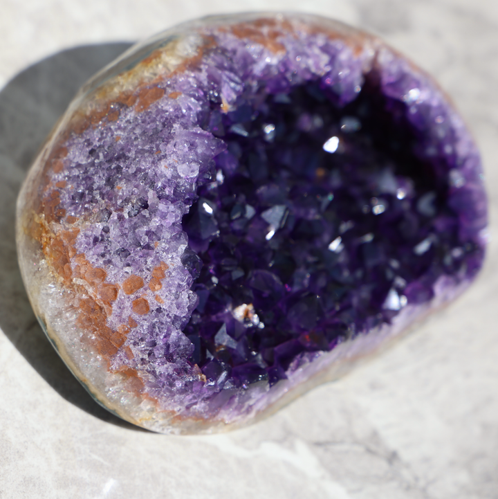 'Yam Vault' Amethyst Geode Pocket