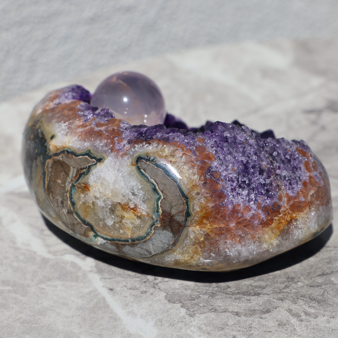 'Yam Vault' Amethyst Geode Pocket